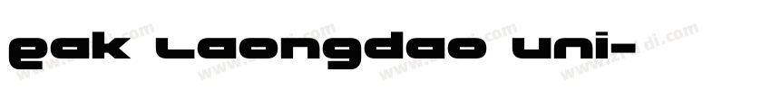Eak Laongdao UNI字体转换